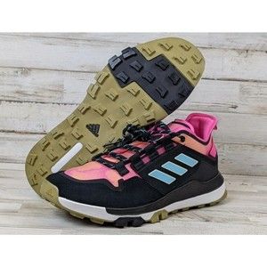 New Adidas Terrex Hikster Low Hiking Shoes Men's Size 8.5 Tie Die Sunset pink